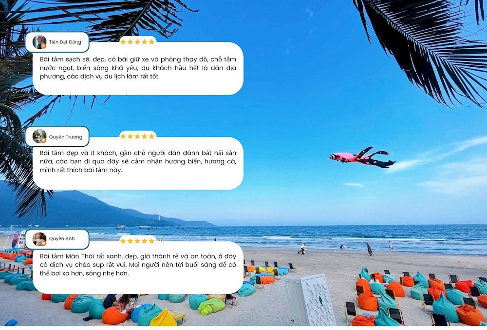 Đánh giá của du khách khi tới biển Mân Thái 